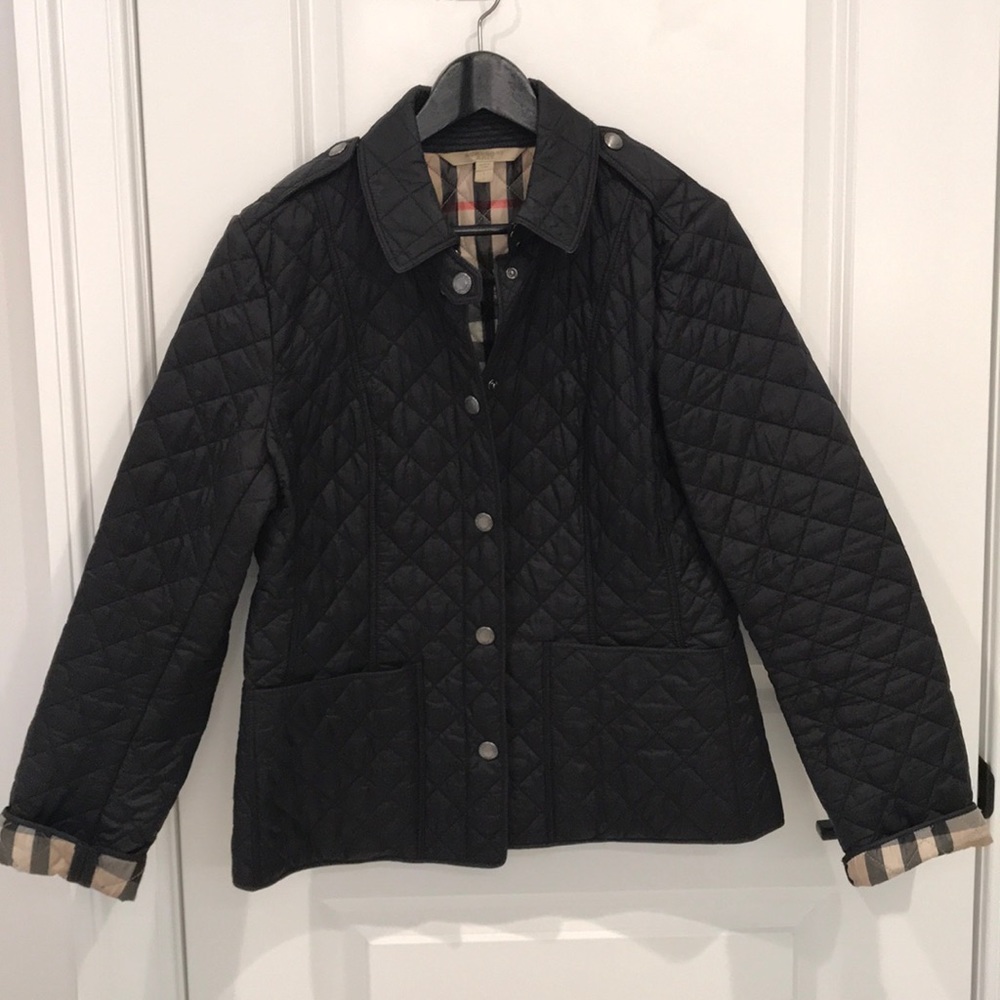 Burberry Brit Quilted Snap Coat
